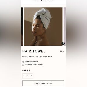 NAJEAU double side hair towel